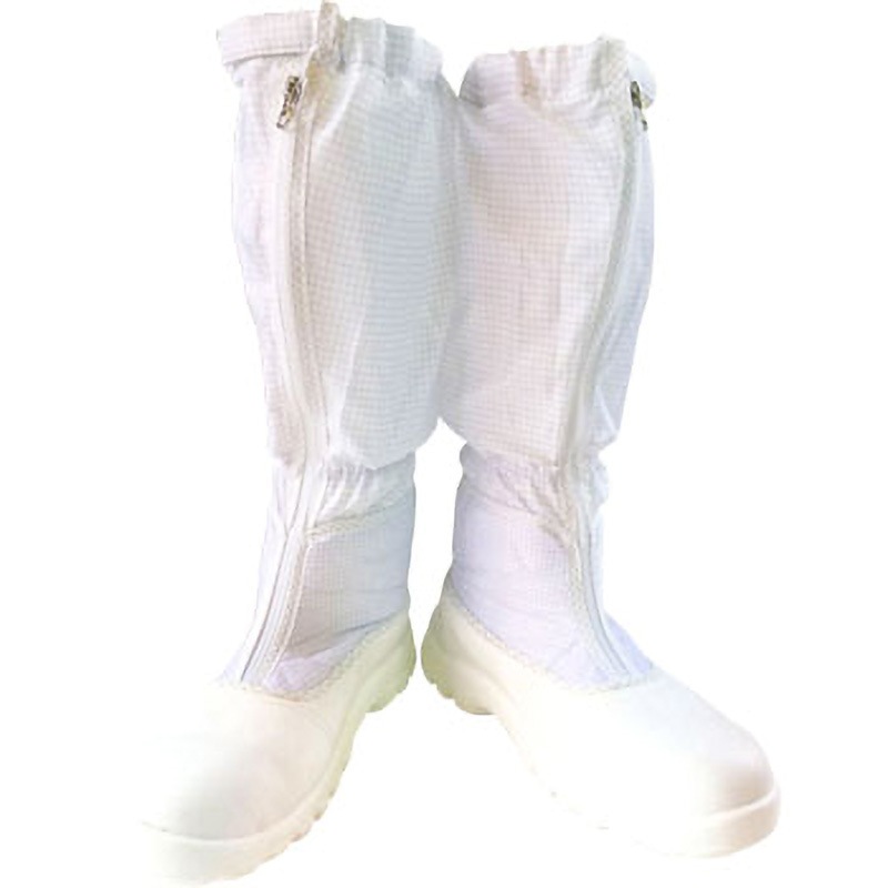 BSC-5254-25.0 安全制電ロングブーツ ブラストン クリーンシューズ ホワイト色 サイズ25cm