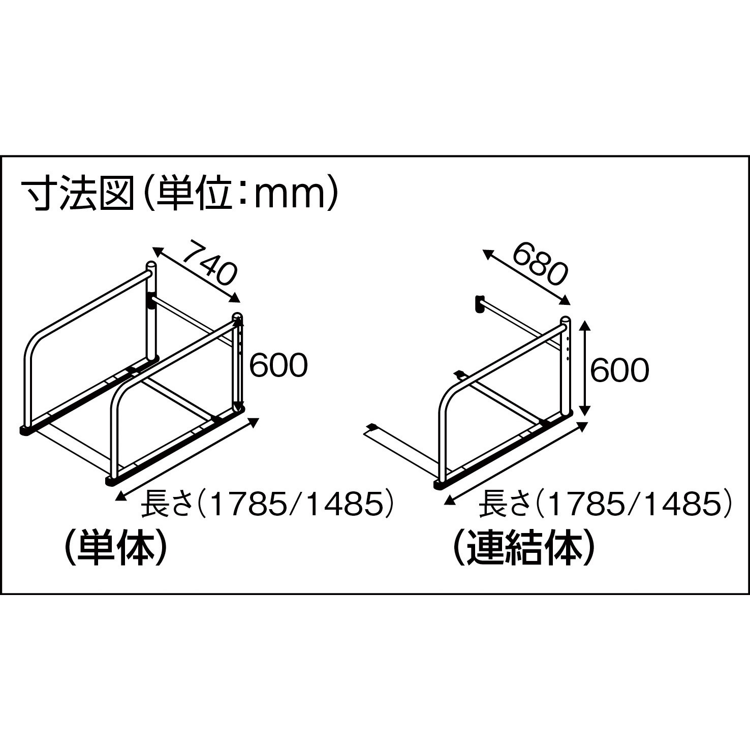 SRさま　　専用カート L-15S カートゲート 太幸 幅680mm奥行1485mm L-15S 【通販モノタロウ】