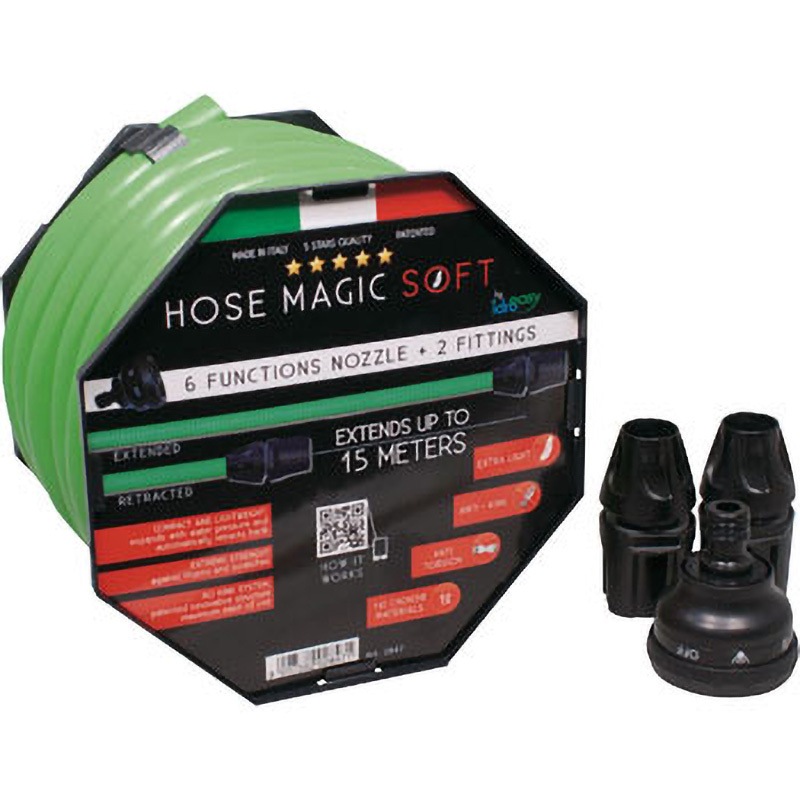 MS1325GN-FN マジックソフトホース idroeasy グリーン色 柔軟性 水用 内径13.5mm外径18mm長さ25m  MS1325GN-FN