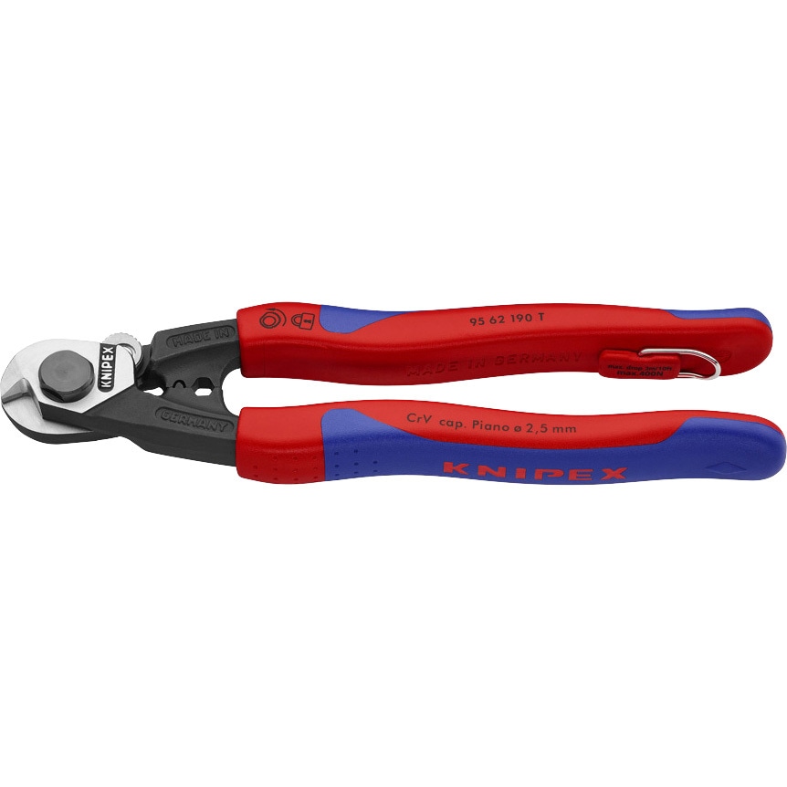 9562-190TBK ワイヤーロープカッター 落下防止 1丁 KNIPEX(クニペックス) 【通販モノタロウ】