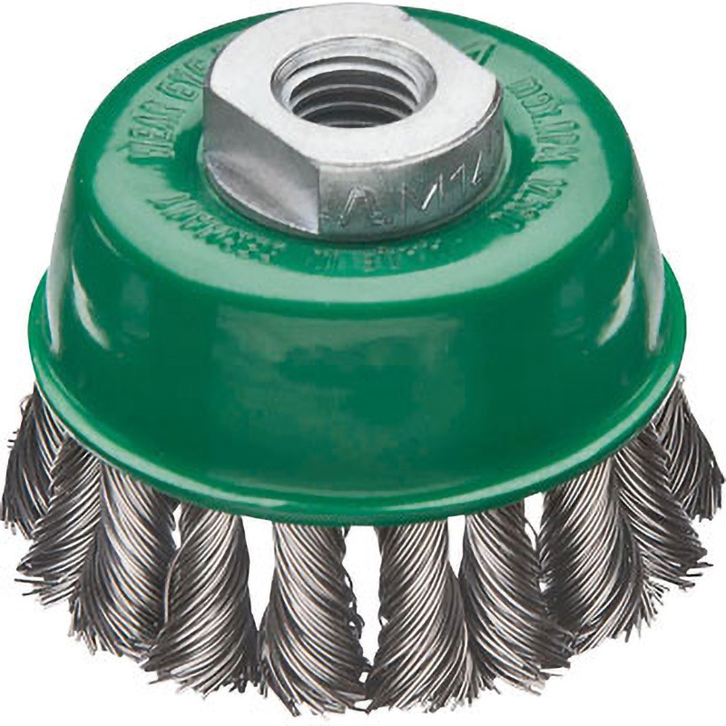 472254WZ 左右逆ノットカップブラシ LESSMANN 高張度鋼(HT)線 外径115mmねじ径M10(P1.5)  472254WZ