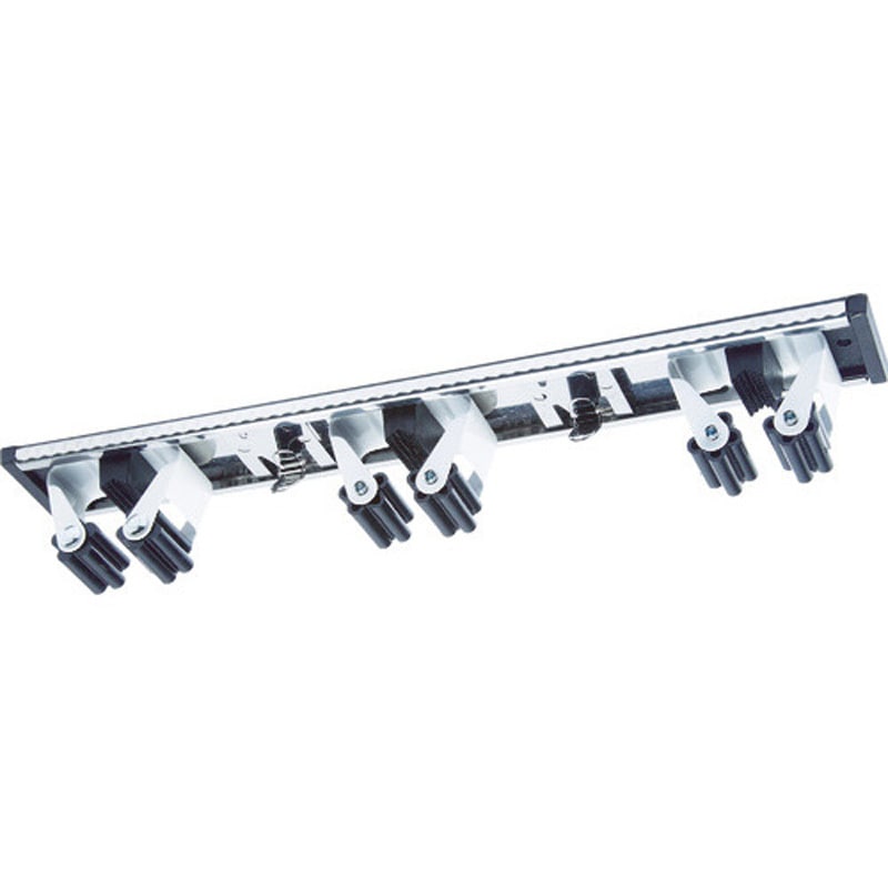 (まとめ) TRUSCO ほうき・モップキャッチ3連 THMC3 1個 〔×10セット〕 【北海道・沖縄・離島配送不可】 THMC3 ほうき・モップキャッチ ビス止めタイプ TRUSCO 掛数3本