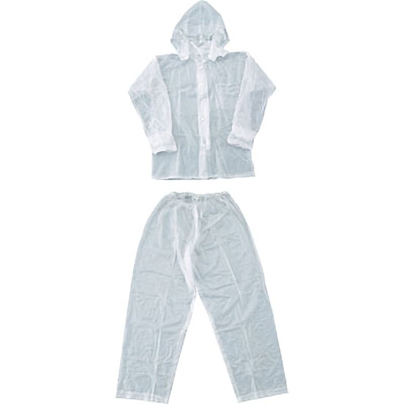 TRW903L レインスーツ TRUSCO クリア色 サイズ3L TRW903L - 【通販