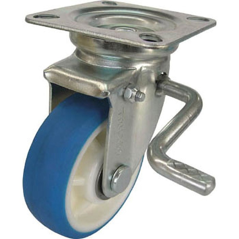TYPUJB-130A 耐寒性ウレタンキャスター TRUSCO 単輪 車輪径130mm取付高177mm  TYPUJB-130A