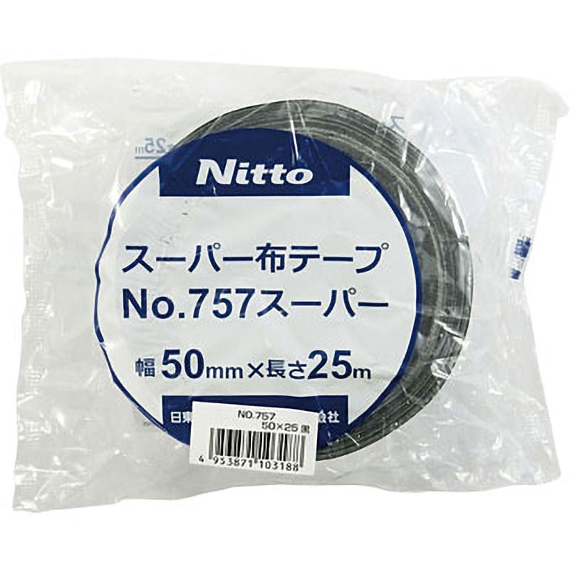 No.757 スーパー布テープNO．757チャクショク 1箱(30巻) 日東
