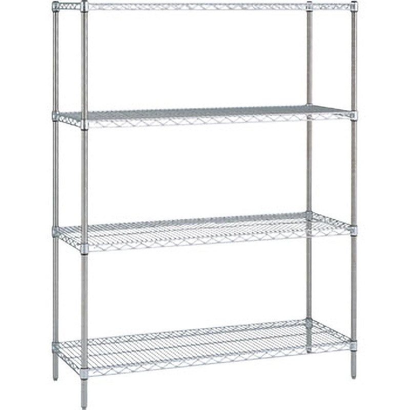 SLS1820 ステンレスエレクターシェルフ ERECTA(エレクター) 奥行613mm 棚段数(段)4 間口1821mm高さ1892mm  SLS1820