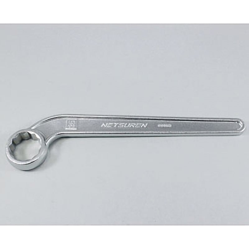 L0638 曲柄片口めがねスパナ 三木ネツレン 対辺寸法35mm L0638