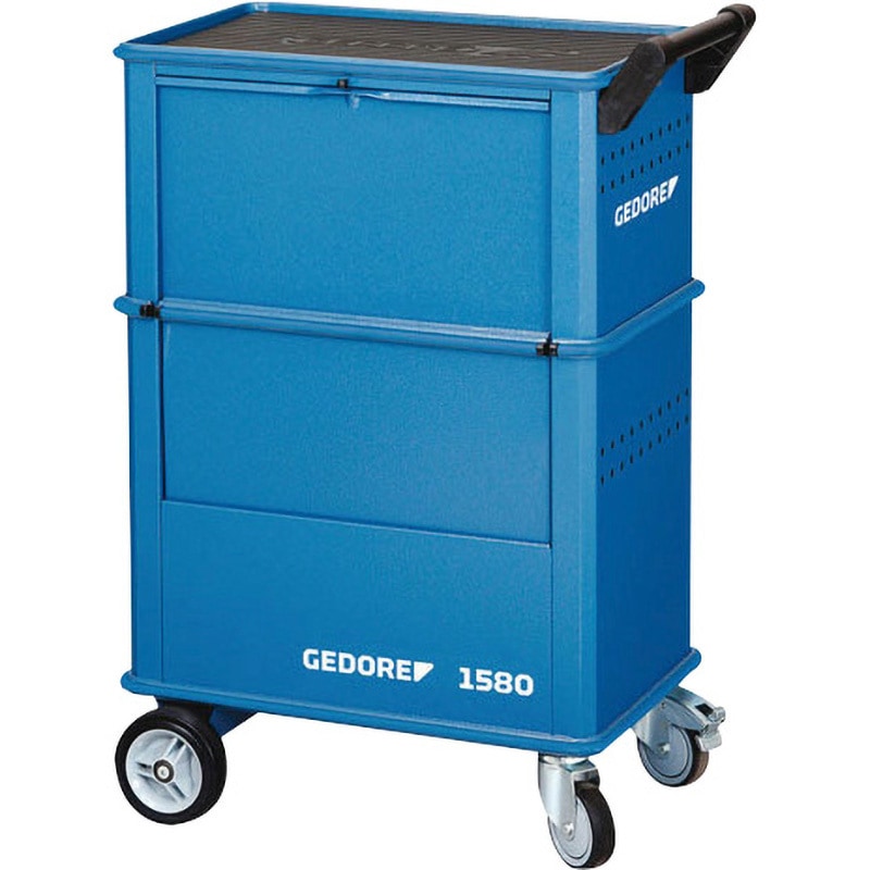 6627550 ツールトローリー GEDORE ブラック/ブルー色 4段 積載荷重