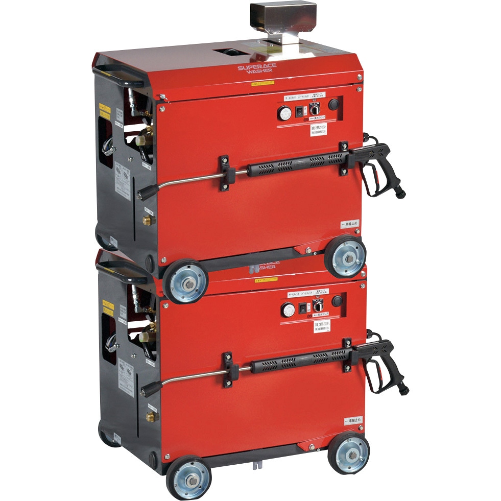 スーパー工業 高圧洗浄機 モーター式 100V型 自吸式カート仕様（B） SH-0807K-B[03B820] [法人・事業所限定] ノーブランド品 スーパー工業 モーター式高圧洗浄機 100V型 自吸式仕様