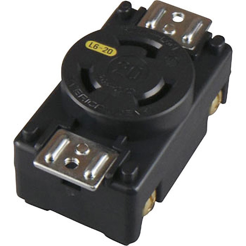 3220-P-L6 引掛形 パネル用コンセント アメリカン電機 20A 250V 極数