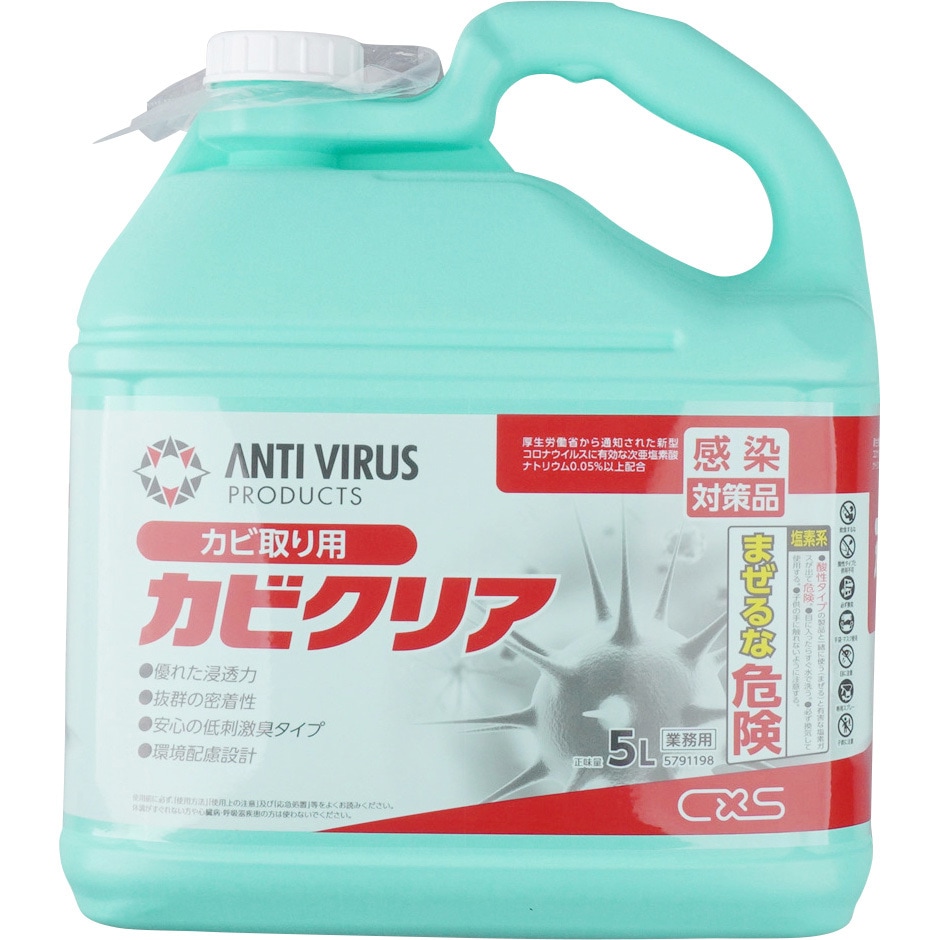 5791198 カビ取り用洗浄剤 カビクリア シーバイエス 容量5L