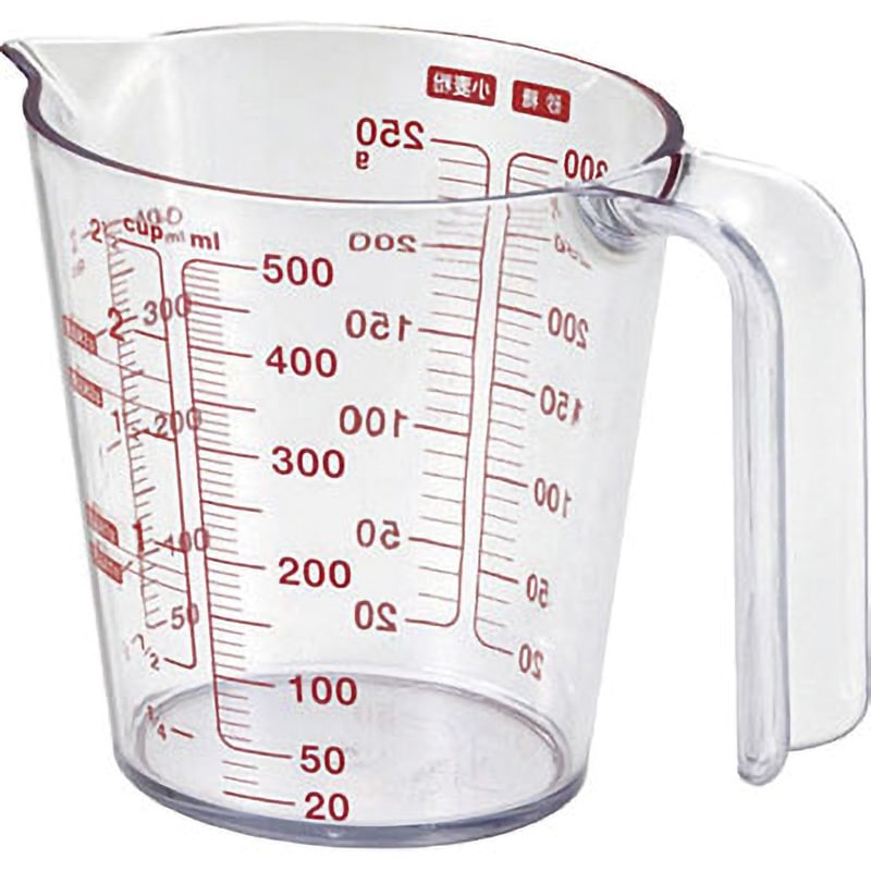 2323 ベルワン 耐熱計量カップ アスベル 容量500mL 【通販モノタロウ】