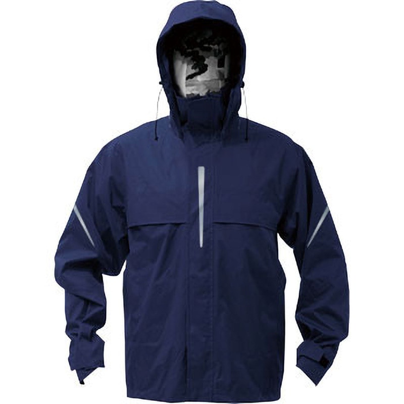 TRW360-55-4L ベンチレーション(通気口)付レインスーツ TRUSCO ネイビー色 サイズ4L  TRW360-55-4L