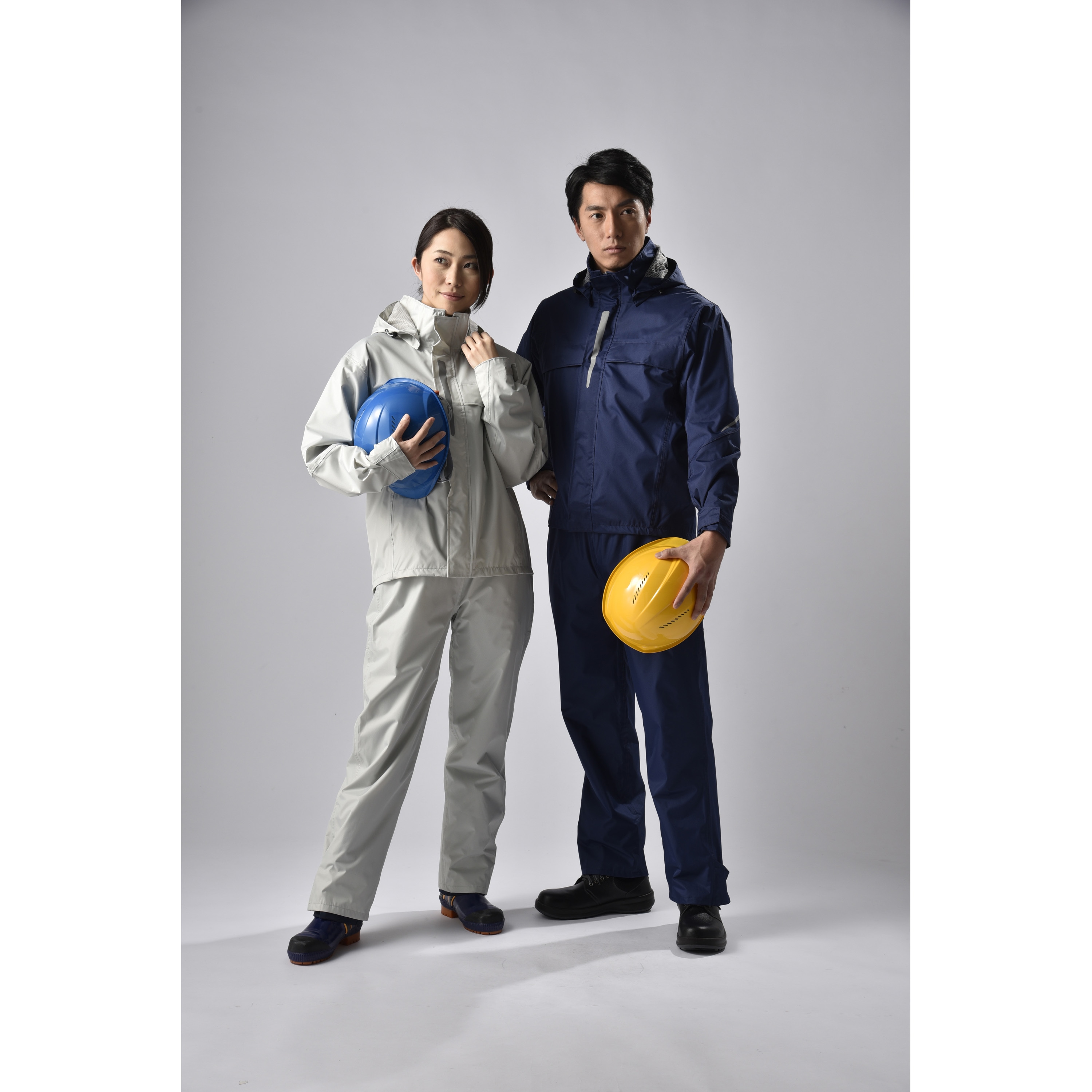 TRW360-55-L ベンチレーション(通気口)付レインスーツ TRUSCO ネイビー 
