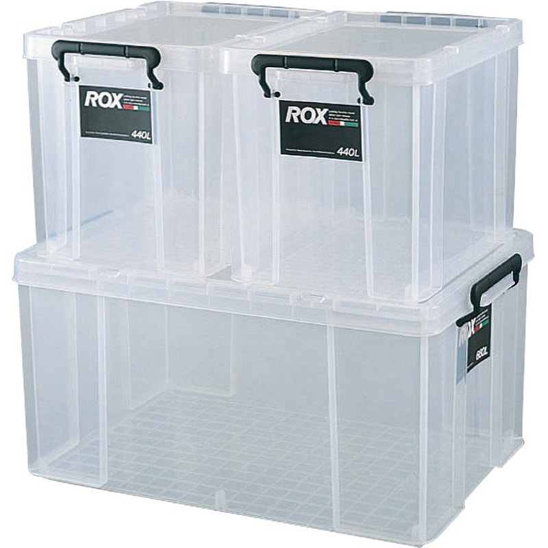 ROX-440L ロックス 天馬 バックル式 クリア色 容量28L 外寸(幅 ROX-440L ロックス 天馬 バックル式 クリア色 容量28L 外寸(幅