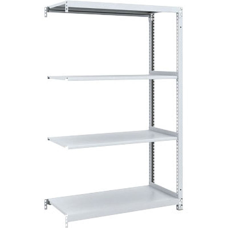 M1-5334B M1軽量棚連結 TRUSCO スチール ホワイト色 荷重100kg/段 4段 高さ1500mm  M1-5334B