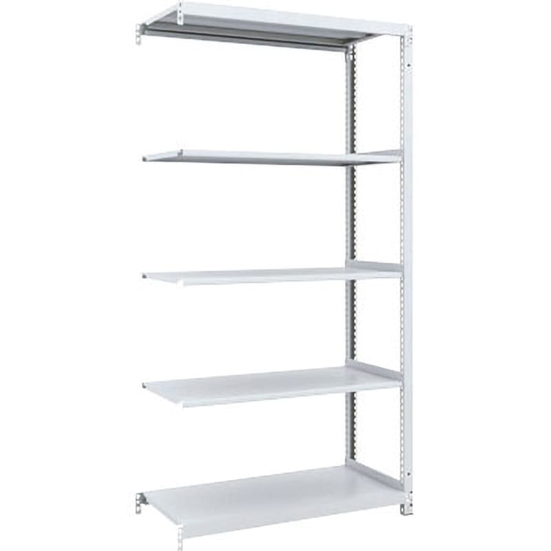 M1-6345B M1軽量棚連結 TRUSCO スチール ホワイト色 荷重100kg/段 5段 高さ1800mm  M1-6345B