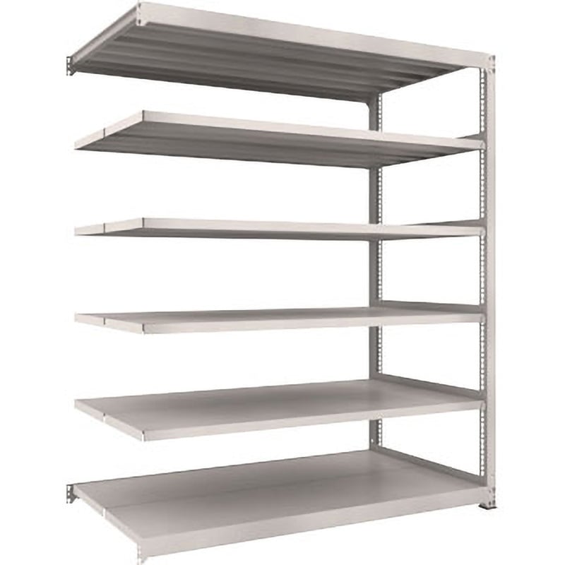 M3-74126B M3型中量棚連結型 ネオグレ TRUSCO スチール 荷重300kg/段 間口1200mm奥行1131mm高さ2111mm  M3-74126B