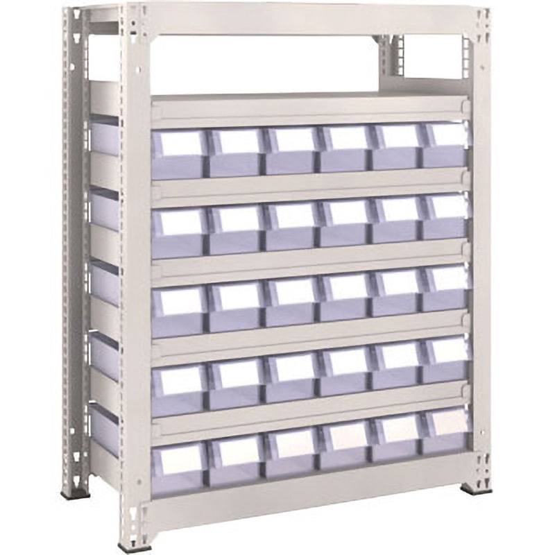 M3-6357-C12 M3型中量棚 TRUSCO グレー色 スチール 荷重2500kg 引き出し(小)12タイプ 7段 間口961mm奥行481mm高さ1811mm  M3-6357-C12