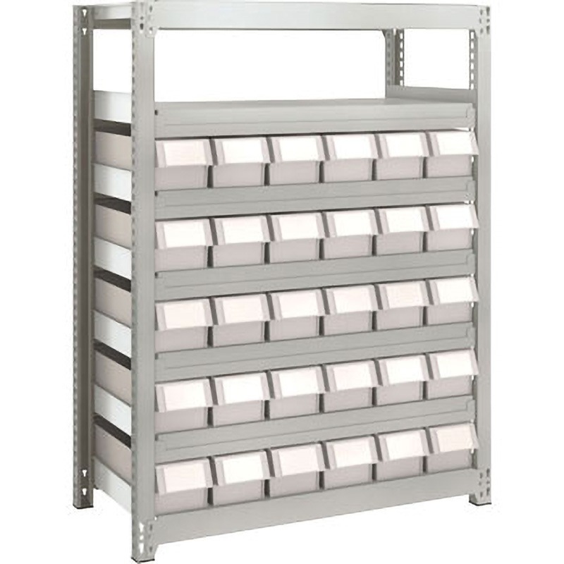 M2-4337-E30 M2型軽中量棚 TRUSCO グレー色 荷重1500kg 引き出し(小)30タイプ 7段 間口902mm奥行309mm高さ1207mm  M2-4337-E30