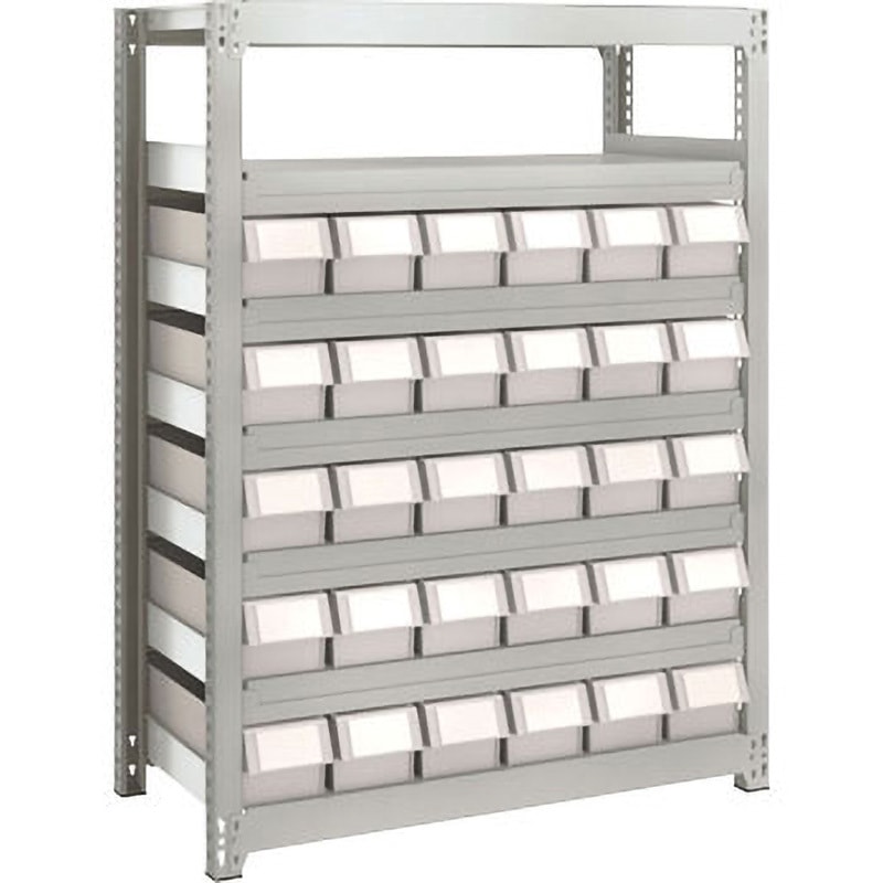 M2-4347-E30 M2型軽中量棚 TRUSCO グレー色 荷重1500kg 引き出し(小)30タイプ 7段 間口902mm奥行459mm高さ1207mm  M2-4347-E30