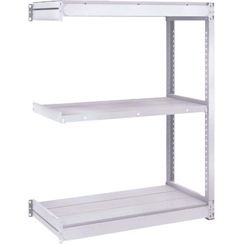 TUG200-43L-3B TUG型軽中量棚200kg連結 TRUSCO スチール オイスターホワイト色 3段 高さ1200mm  TUG200-43L-3B