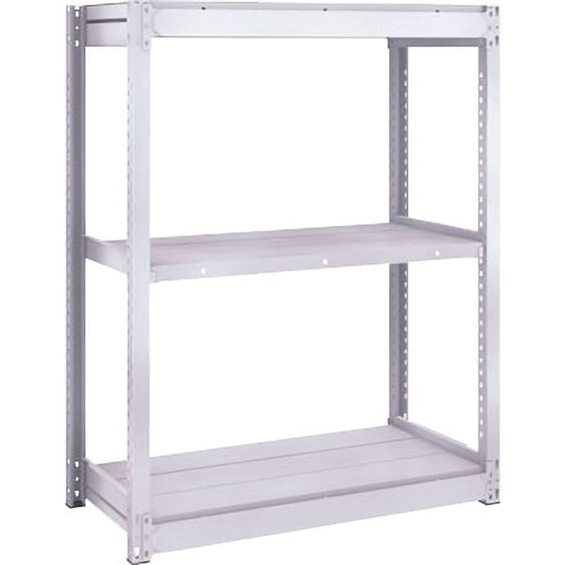 TUG200-43S-3 TUG型軽中量棚200kg単体 TRUSCO ホワイト色 スチール 荷重1500kg 高さ1200mm奥行490mm  TUG200-43S-3