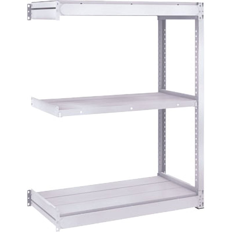 TUG200-44K-3B TUG型軽中量棚200kg連結 TRUSCO スチール オイスターホワイト色 3段 高さ1200mm  TUG200-44K-3B