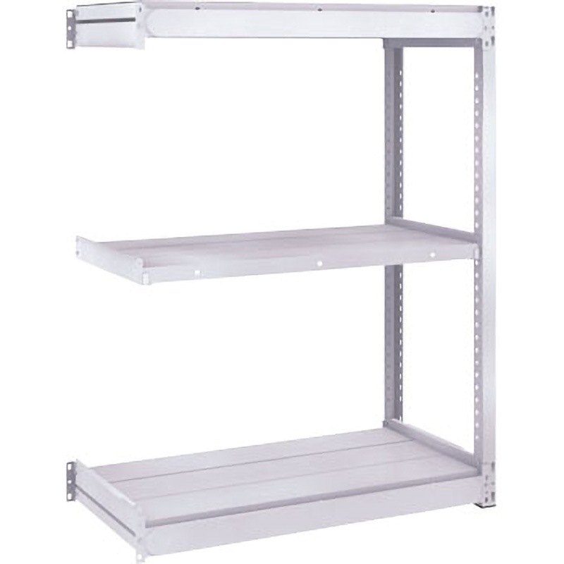 TUG200-44L-3B TUG型軽中量棚200kg連結 TRUSCO スチール オイスターホワイト色 3段 高さ1200mm  TUG200-44L-3B