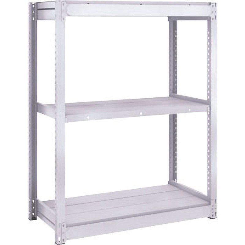 TUG200-45S-3 TUG型軽中量棚200kg単体 TRUSCO ホワイト色 スチール 荷重1500kg 高さ1200mm奥行490mm  TUG200-45S-3