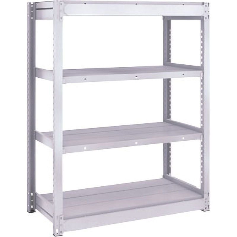 TUG200-43L-4 TUG型軽中量200kg単体 TRUSCO ホワイト色 4段 荷重1500kg 高さ1200mm奥行640mm  TUG200-43L-4