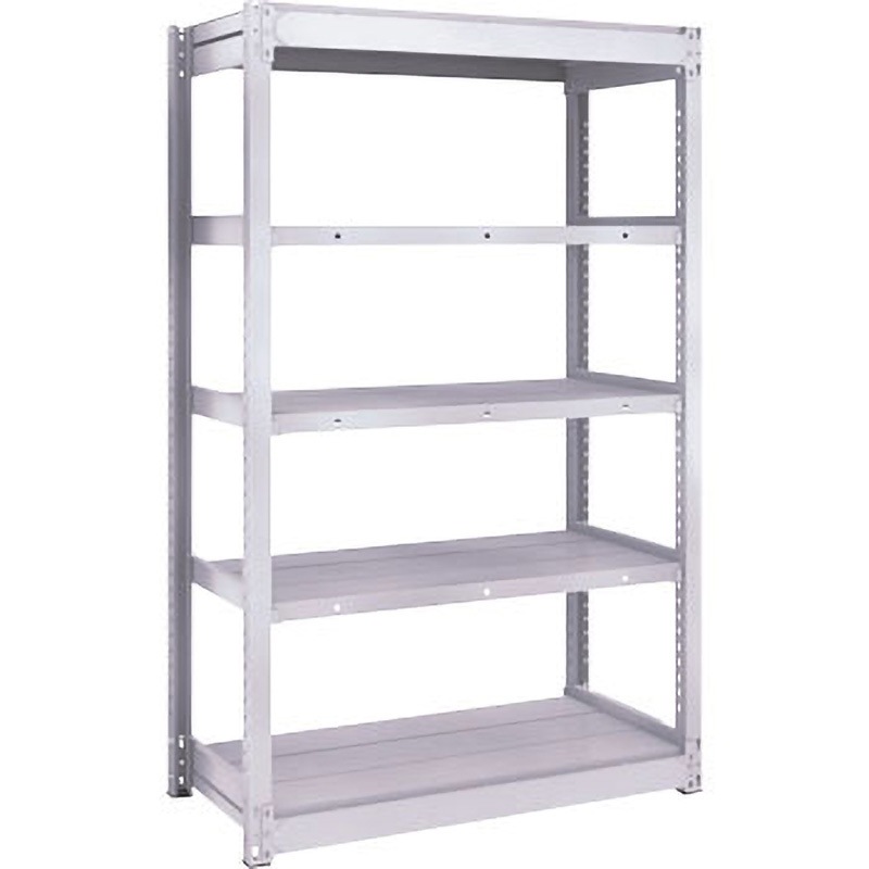 TUG200-53L-5 TUG型軽中量棚200kg単体 TRUSCO ホワイト色 スチール 荷重1500kg 高さ1500mm奥行640mm  TUG200-53L-5