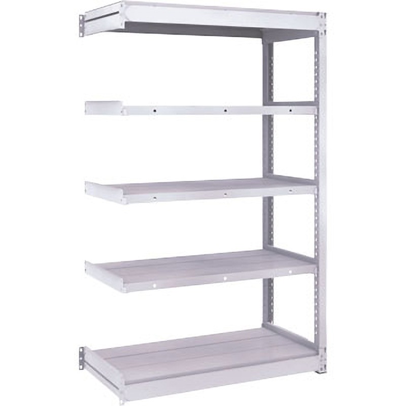 TUG200-53L-5B TUG型軽中量棚200kg連結 TRUSCO スチール オイスターホワイト色 5段 高さ1500mm  TUG200-53L-5B