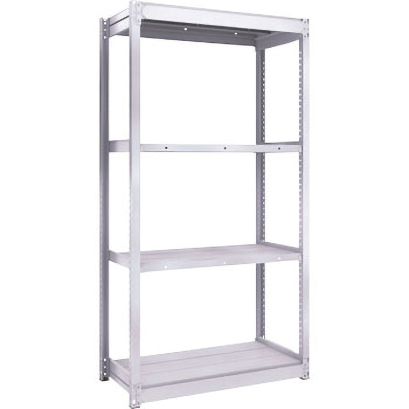 TUG200-64K-4 TUG型軽中量棚200kg単体 TRUSCO ホワイト色 スチール 荷重1500kg 高さ1800mm奥行340mm  TUG200-64K-4