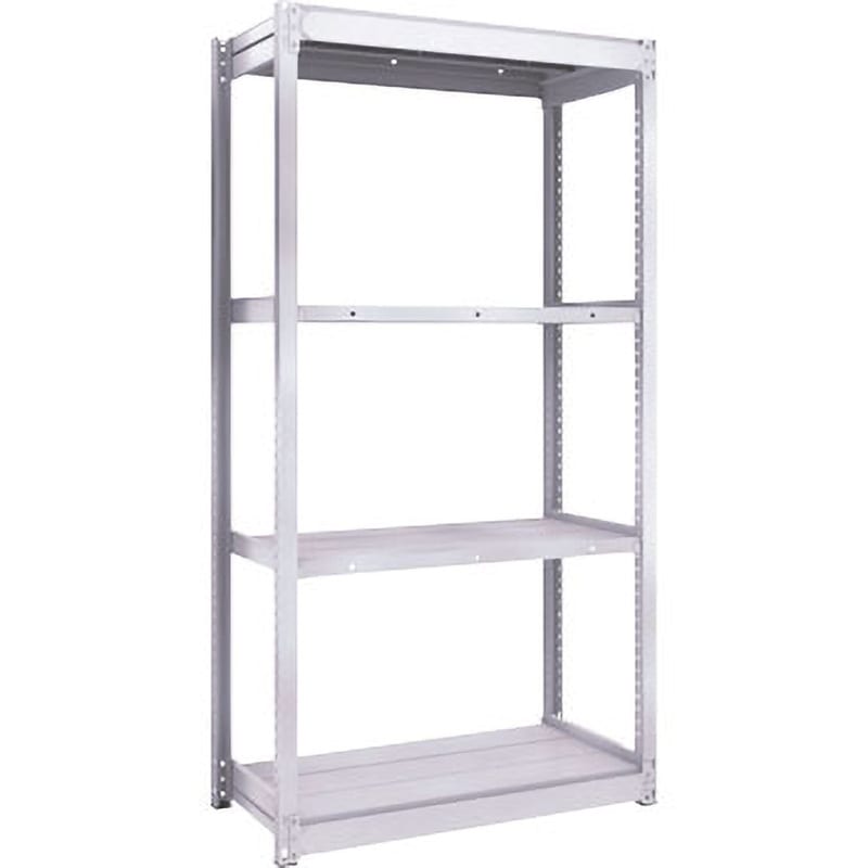 TUG200-66S-4 TUG型軽中量棚200kg単体 TRUSCO ホワイト色 スチール 荷重1500kg 高さ1800mm奥行490mm  TUG200-66S-4