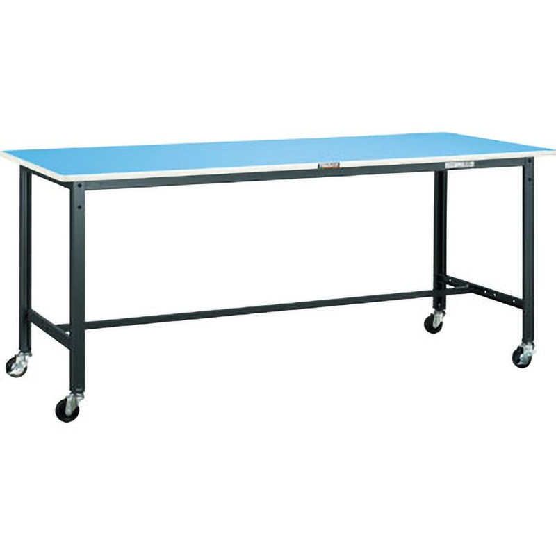 BE-0975C75W BE型軽量作業台 車輪付 TRUSCO ポリ化粧製天板 荷重125kg 間口900mm奥行750mm高さ806mm  BE-0975C75W