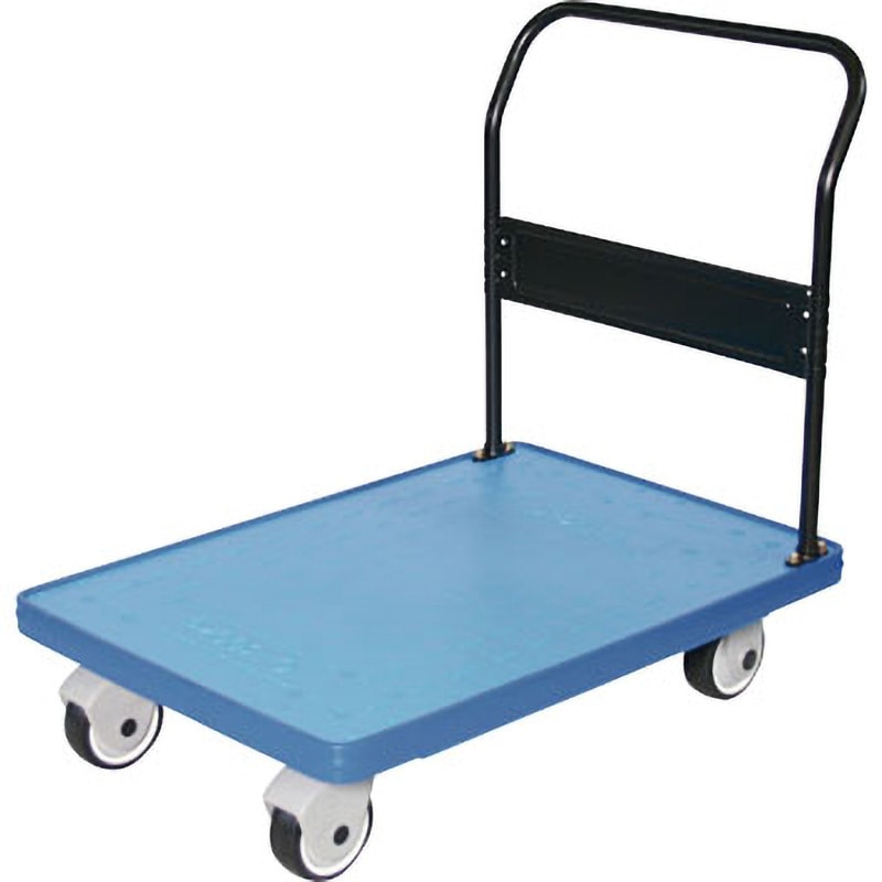 MKP-302P MKP樹脂製台車 固定式 TRUSCO ゴム車輪 ブラック色 荷台寸法906×616mm