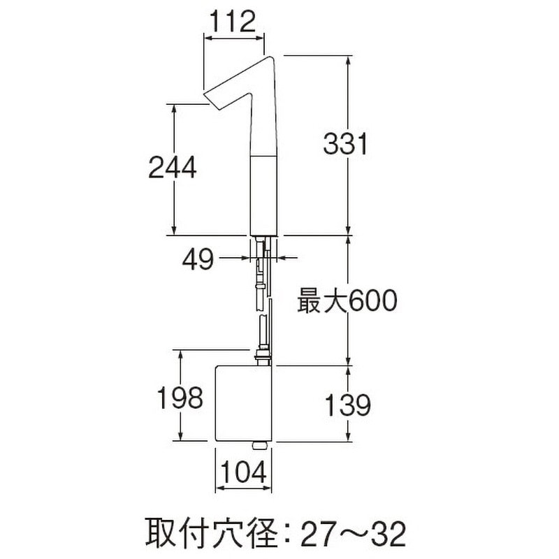 EY506HE-2T-13 自動水栓(発電仕様) SANEI(旧:三栄水栓製作所