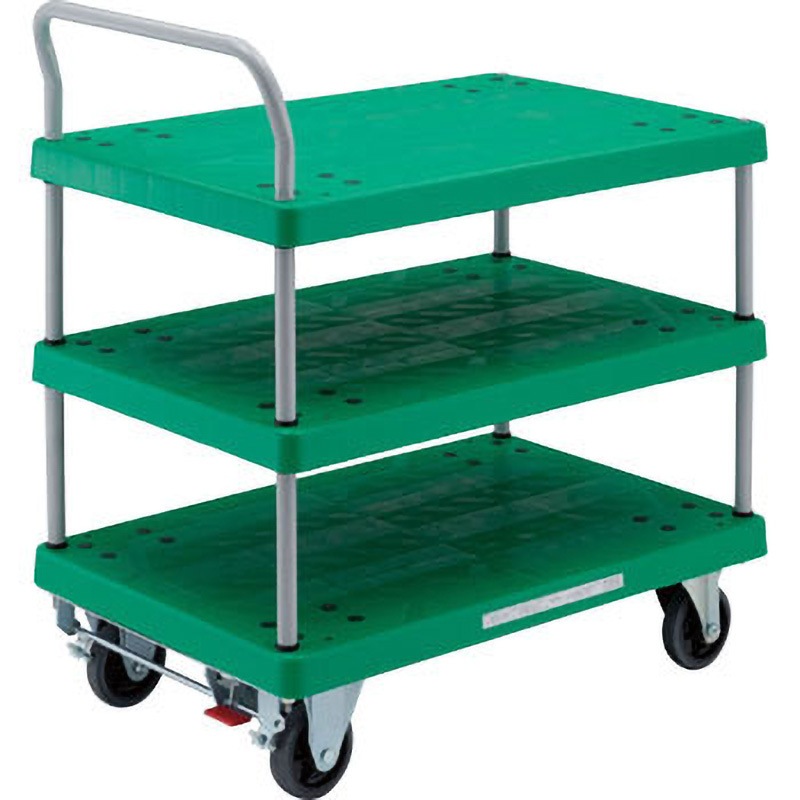 TP-905S グランカート 3段片袖 TRUSCO 樹脂(PP)再生材100%製 荷台幅605mm荷台奥行900mm  TP-905S