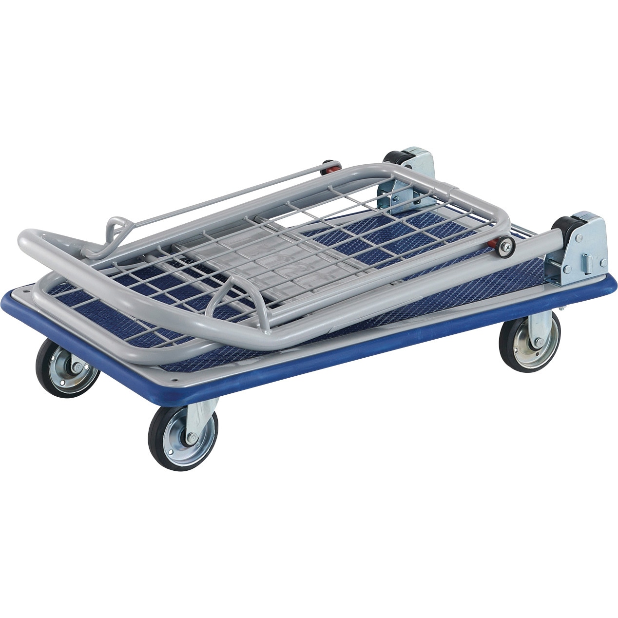 3014NA ドンキーカート 折畳式簡易2段 TRUSCO 自在 スチール製