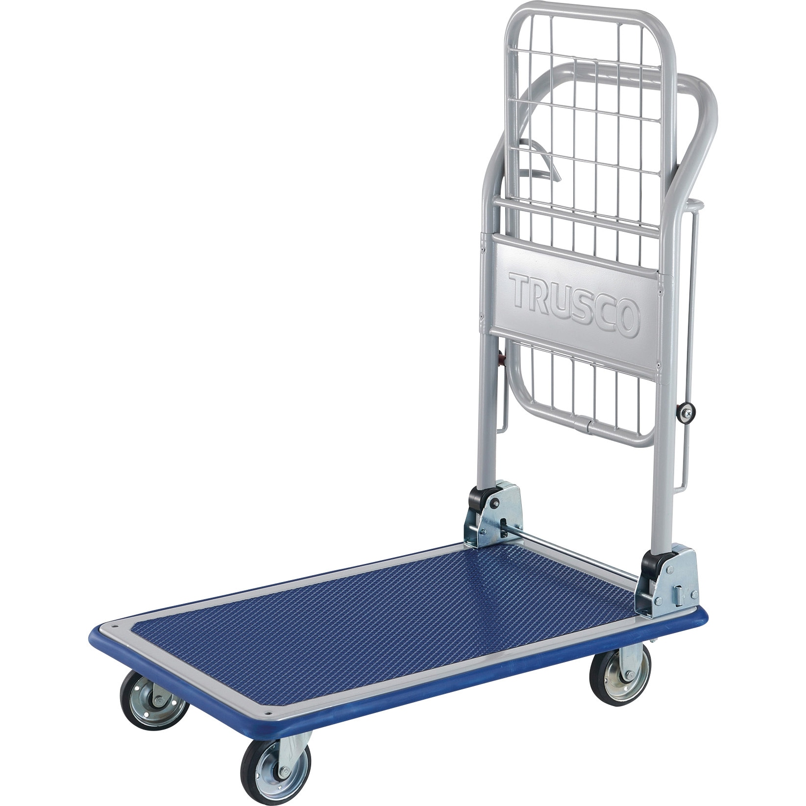 カンベ　鋼板製片袖四輪運搬車（ハンドル折り畳み式） 140C≪お取寄商品≫ 10⁄24(金)20:00〜最大2000円OFFクーポン配布中 ハンド