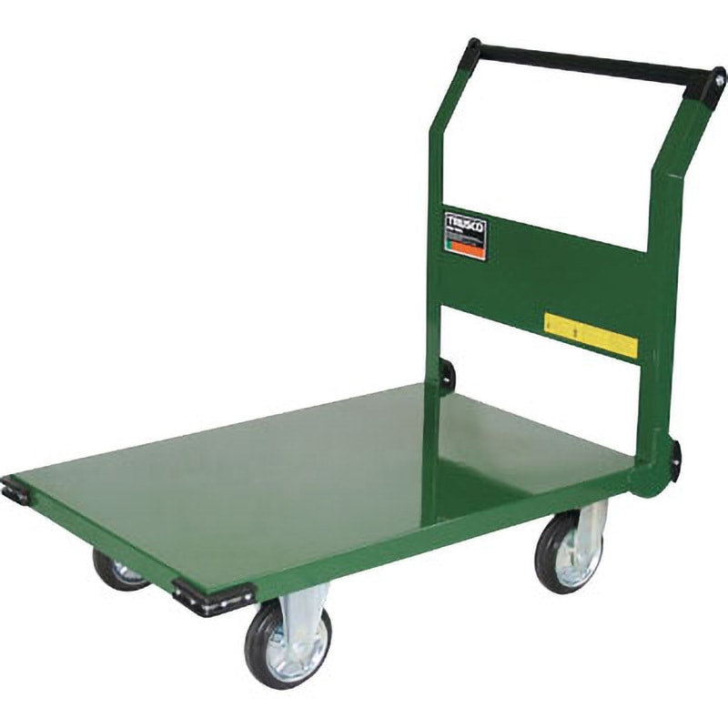 SH-1R 鋼鉄製運搬車 1200X750 ハンドル側自在車 TRUSCO 荷重600kg ゴム車輪