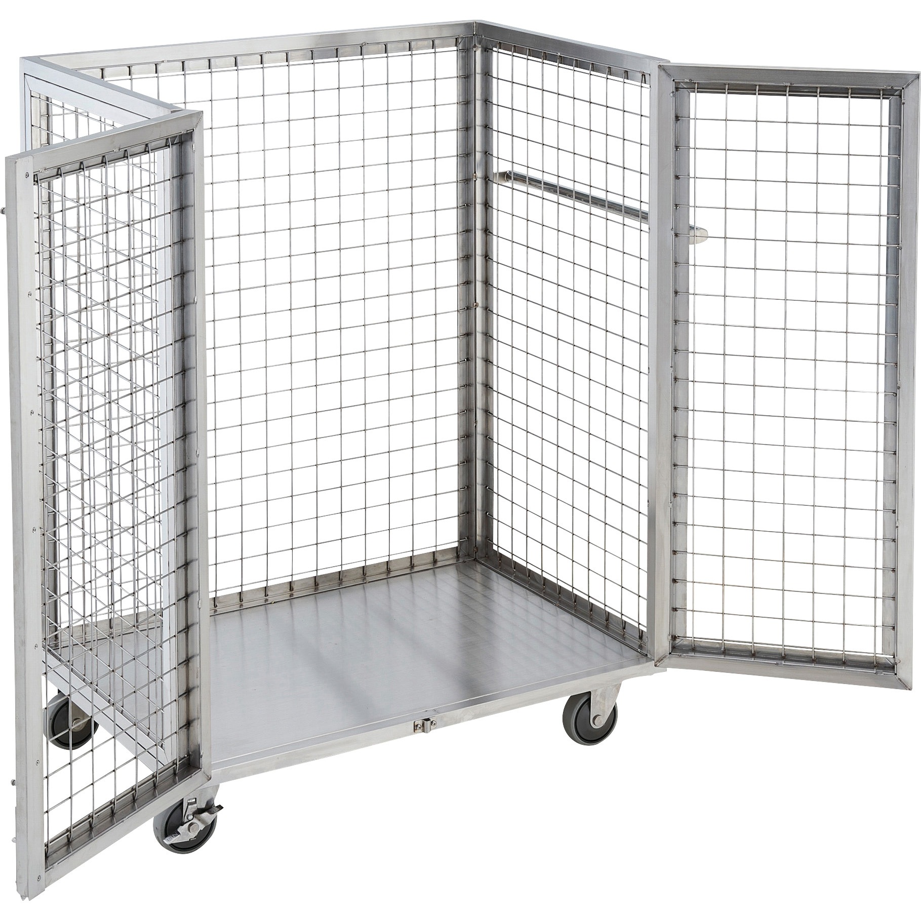 SUAD2-960 ステンレス製網台車 2ドア TRUSCO 荷重300kg 【通販モノタロウ】
