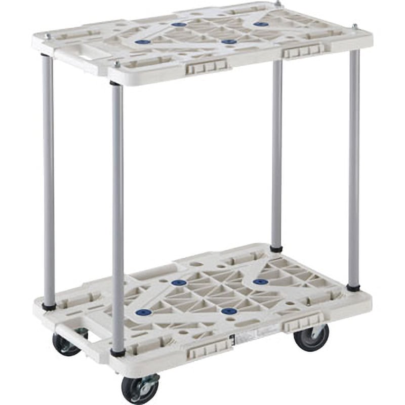 MPK-6020S-W 2段式ルートバン ハンドル無 TRUSCO 樹脂(PP)再生材100%製 荷台幅415mm荷台奥行615mm  MPK-6020S-W