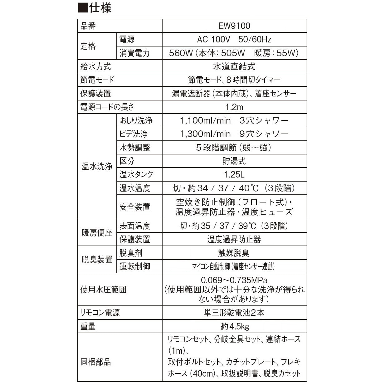 EW9100-W 温水洗浄便座 シャワンザ SANEI(旧:三栄水栓製作所) ホワイト