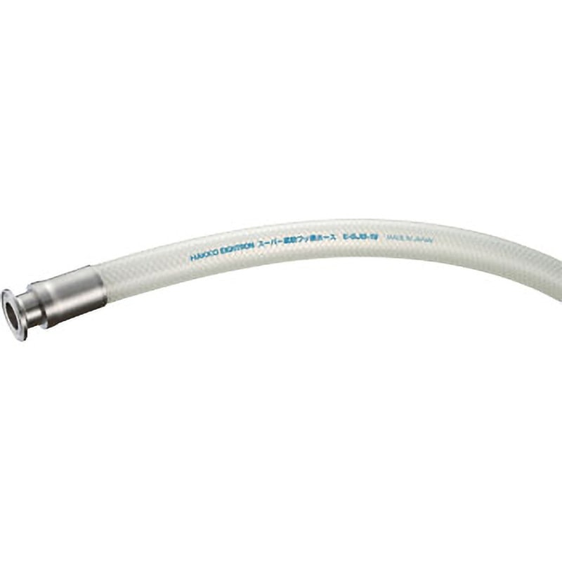 TE-SJB-25-F1.5S-1 フェルール継手スーパー柔軟フッ素ホース TRUSCO 透明色 内径25mm外径33mm長さ1m 1本 82,390円