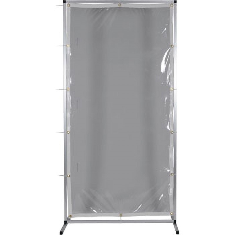 AF-1515-TM アルミ製衝立 透明防炎タイプ TRUSCO 組立式 質量5.2kg 高さ1500mm間口1500mm奥行600mm  AF-1515-TM