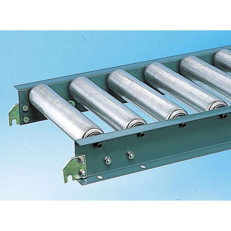 MS57A-501010 スチールローラコンベヤ MS57A型 径57．2X1．4T 三鈴工機 ストレートタイプ ローラー幅500mmピッチ100mm機長1000mm