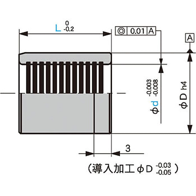 書08 SGZ8-16 ストリッパガイドブシュ(無給油タイプ