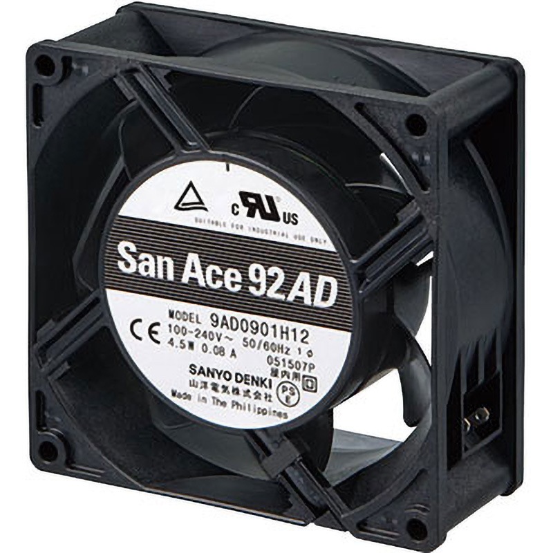 ST1-9AD0901M12 ACDCファン セット 山洋電気 AC100～240V サイズ92×92mm厚さ38mm  ST1-9AD0901M12